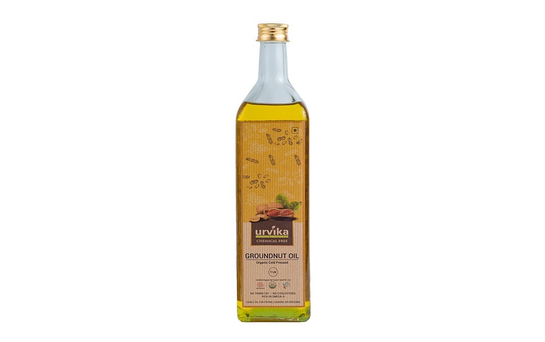 Urvika Groundnut Oil Organic Cold Pressed   Plastic Bottle  1 litre